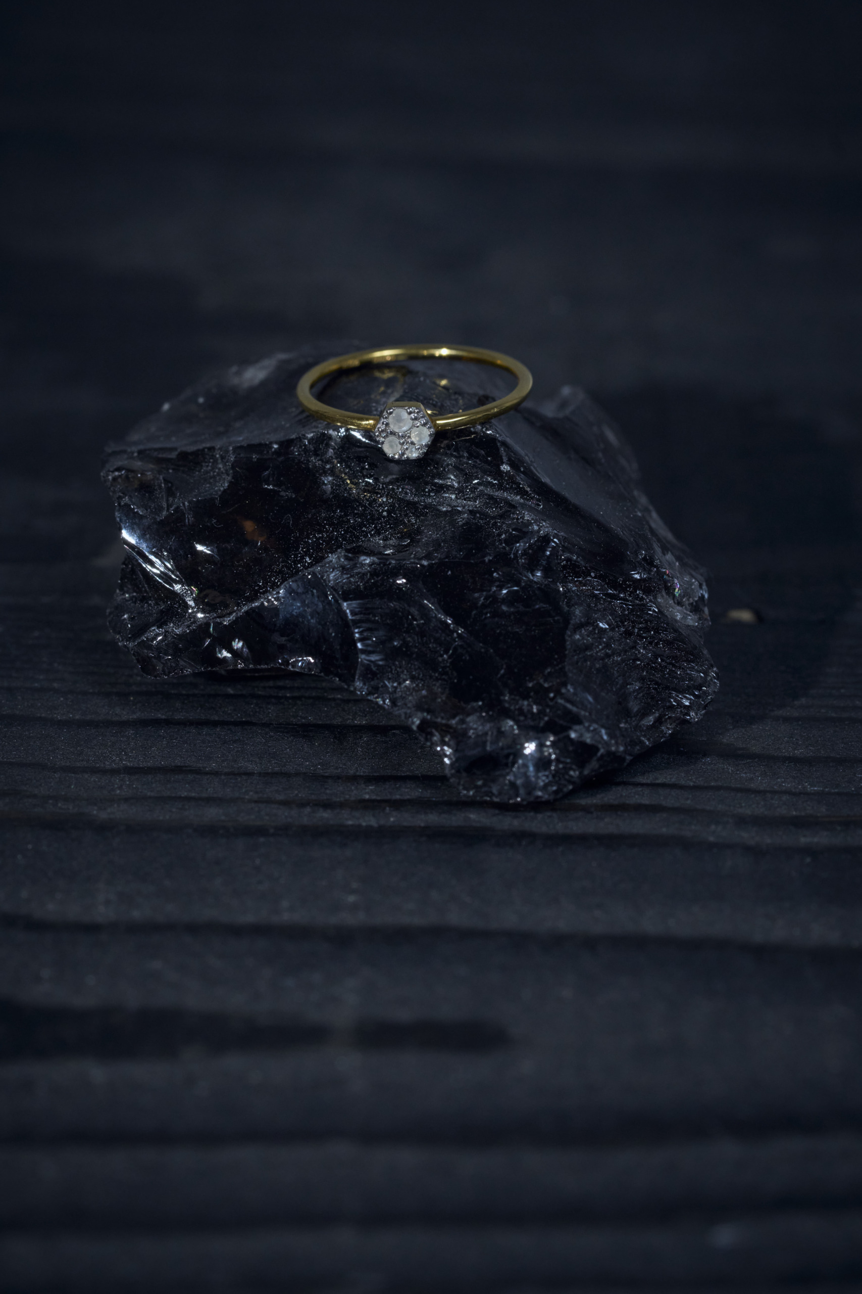 UNICA -Moon Stone- (SV925,18K plating)